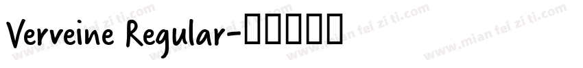 Verveine Regular字体转换